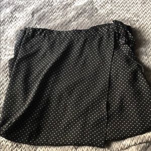 Green Envelope wrap midi skirt